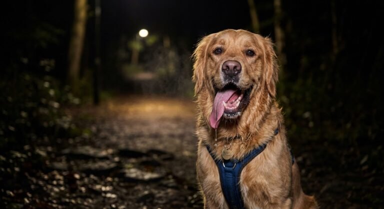 generate image of dog Panting realistic and high resolution please